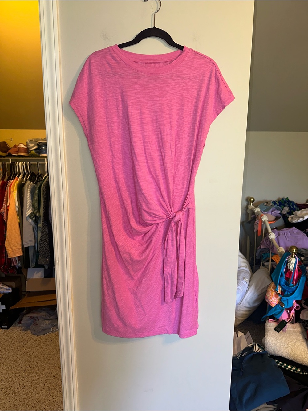 GAP medium tall hot pink knotted dress